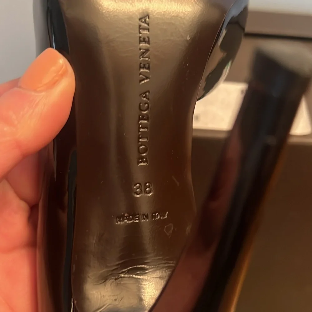 Bottega Veneta Heel shoes Size Italy 38 Original Box Black Patent Leather - Picture 6 of 9